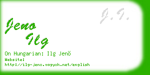 jeno ilg business card